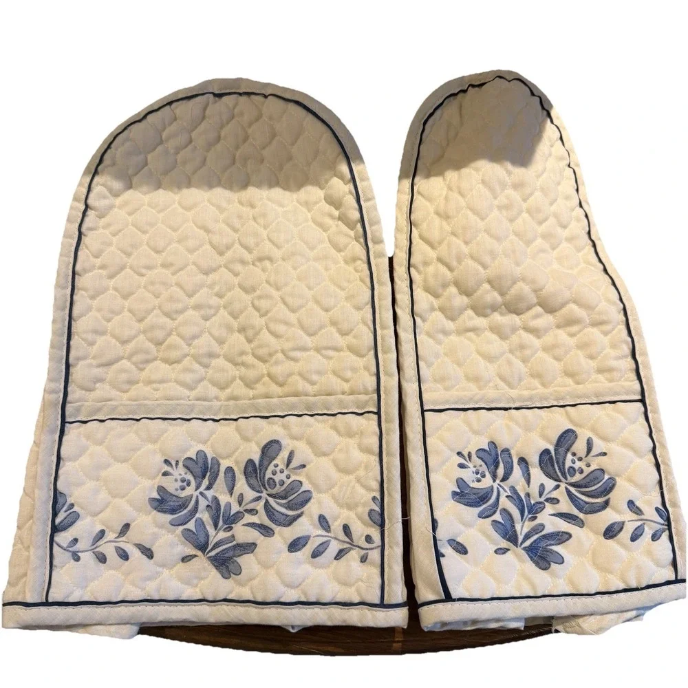 Vintage Pfaltzgraff Yorktowne Quilted Appliance Covers Mixer Blender Cover Pair